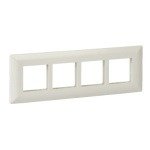 P0708 N Cover frame, Livia, 8 grid, 8 modules, linear, white Schneider Electric p0708 n
