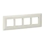 P0708 N Cover frame, Livia, 8 grid, 8 modules, linear, white Schneider Electric p0708 n