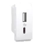 P7003 USB Charger, Livia, A C type, 1 module, 2.4A, 220-240V, white Schneider Electric p