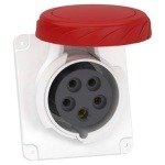PKF16F735 PratiKa socket screw angled 16A 3P N E 380 415 V AC panel Schneider Electric pkf16f735