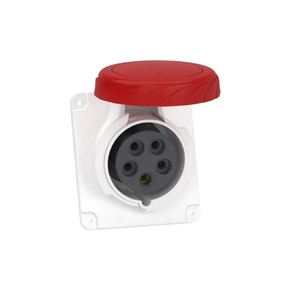 PKF16F735 PratiKa socket screw angled 16A 3P N E 380 415 V AC panel Schneider Electric pkf16f735