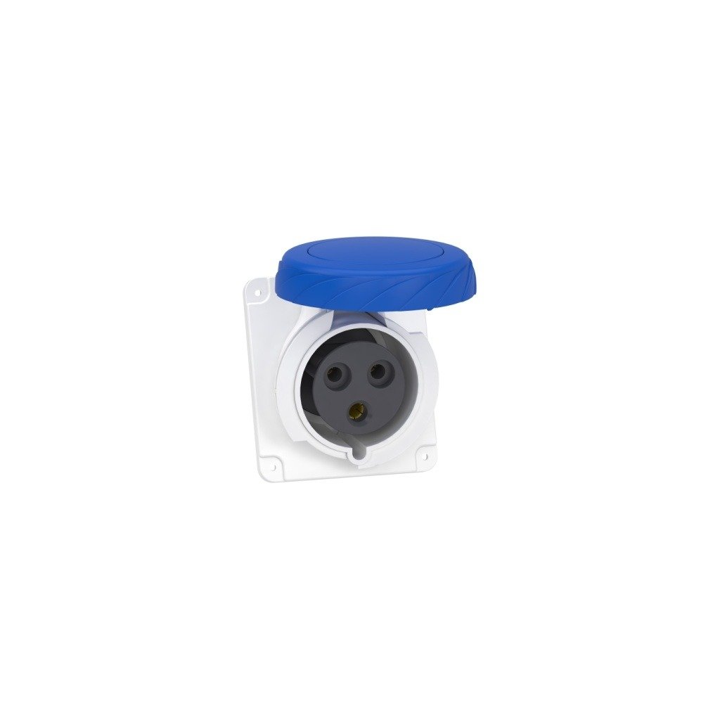 PKF32F723 PratiKa socket screw angled 32A 2P E 200 250 V AC panel Schneider Electric pkf32f723