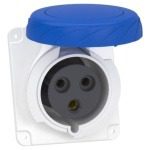 PKF32F723 PratiKa socket screw angled 32A 2P E 200 250 V AC panel Schneider Electric pkf32f723