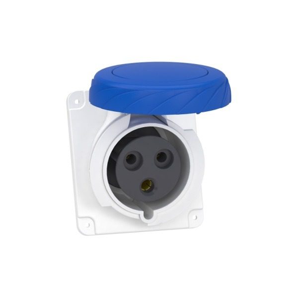 PKF32F723 PratiKa socket screw angled 32A 2P E 200 250 V AC panel Schneider Electric pkf32f723