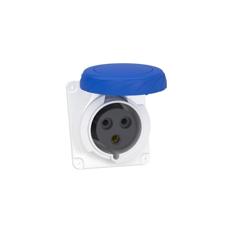PKF32F723 PratiKa socket screw angled 32A 2P E 200 250 V AC panel Schneider Electric pkf32f723