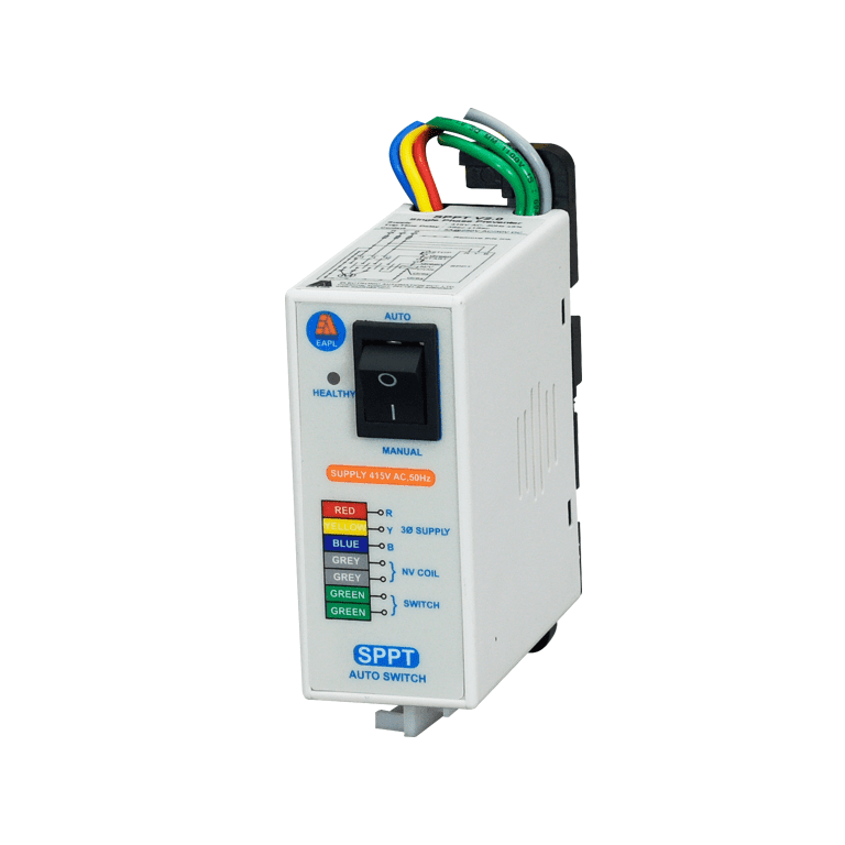 SPPT V2.0 Auto Switch Single Phase Preventer, 3P 3W Rly 1C O EAPL sppt2020autoswitch