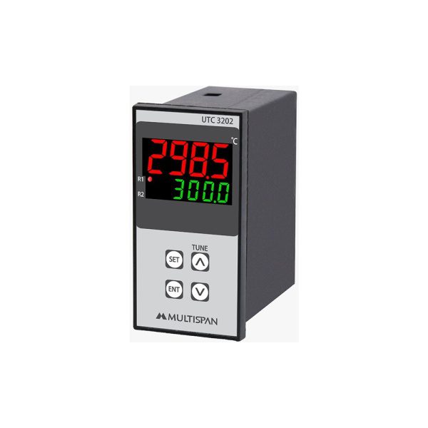 UTC-3202 DOUBLE DISPLAY UNIVERSAL INPUT PID CONTROLLER DOUBLE RELAY 96 X 48X 85 MULTISPAN utc