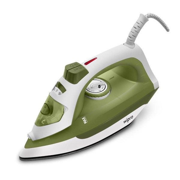 Wipro Vesta Gs202 Powerfull 1600 Watt Steam Iron With 220 Ml Water Tank Self Clean Function 5 Fabric Setting Anti-Drip Functi
