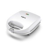 Wipro Vesta BS101 700 Watt Premium Sandwich Maker cum Toaster, White, Automatic Temperature Control, Smart LED Indicator, Non