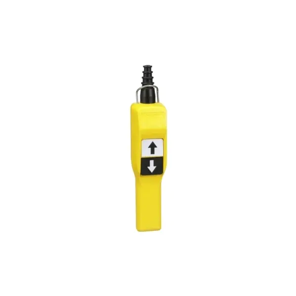 XACA201 Pendant control station, plastic, yellow, pistol grip, 2 push buttons Schneider Electric xaca