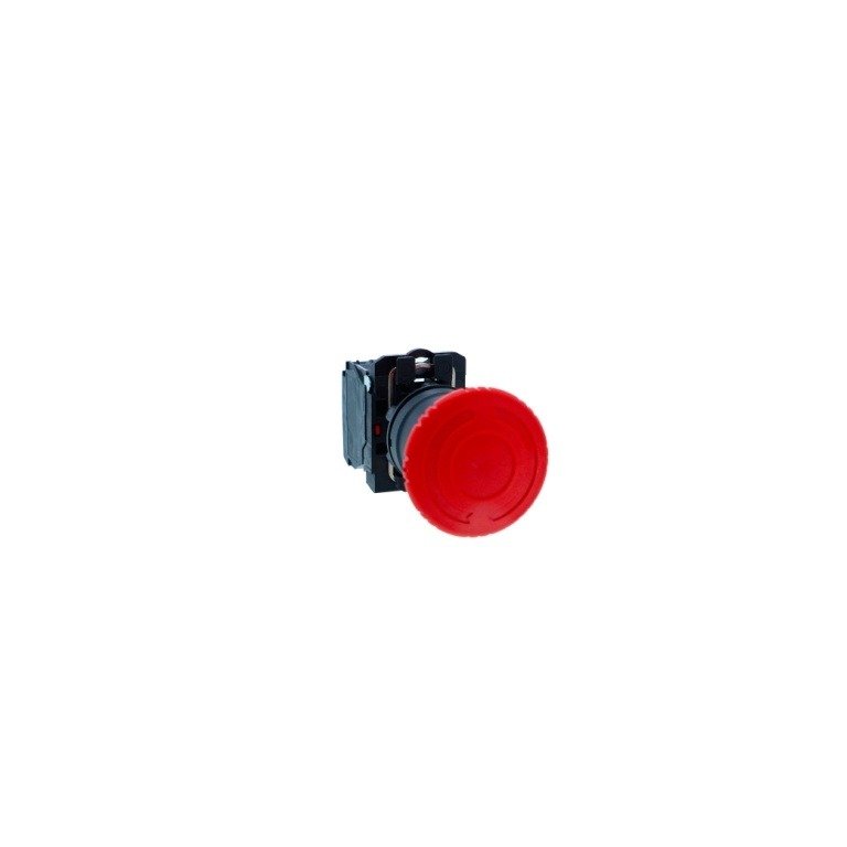 XB5AS542N Emergency switching off push button, Harmony XB5N XB7N, plastic, red, 40mm, turn to release, 1 NC Schneider Electri