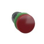 XB5EVM4 Monolithic pilot light, Harmony XB5, grey plastic, red, 22mm, universal LED, plain lens, 230 240V AC Schneider Electr