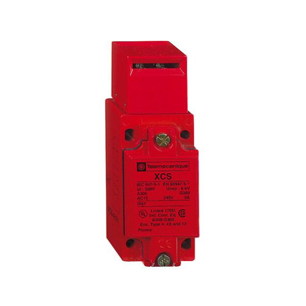 XCSA502 Safety switch, Telemecanique Safety switches XCS, metal XCSA, 1 NC 2 NO, slow break, 1 entry tapped M20 Telemecanique