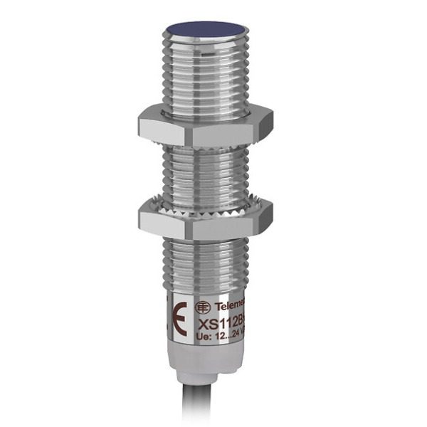 XS112BHPAL2 Inductive sensor XS1 M12, L49mm, brass, Sn4mm, 12.24VDC, cable 2m Telemecanique Sensors xs112bhpal2