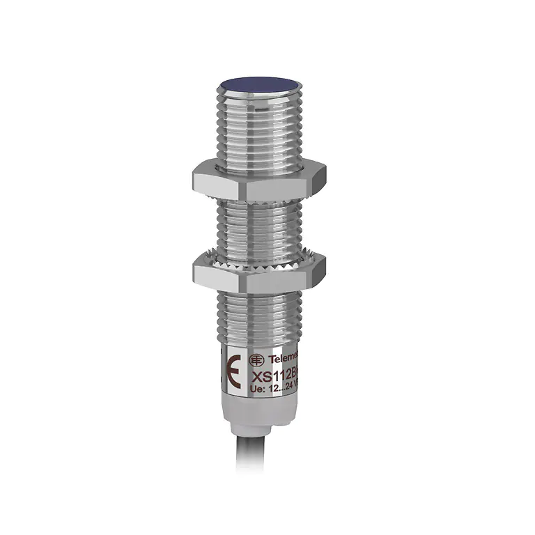 XS112BHPAL2 Inductive sensor XS1 M12, L49mm, brass, Sn4mm, 12.24VDC, cable 2m Telemecanique Sensors xs112bhpal2