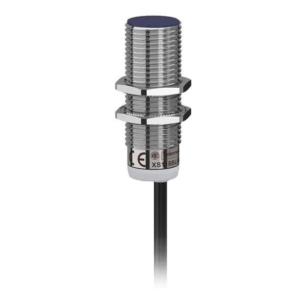 XS118BHPAL2 Inductive sensor XS1 M18, L53mm, brass, Sn8mm, 12.24VDC, cable 2m Telemecanique Sensors xs118bhpal2