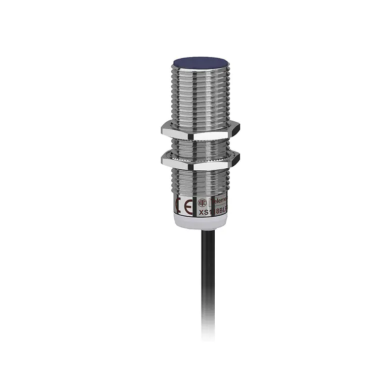 XS118BHPAL2 Inductive sensor XS1 M18, L53mm, brass, Sn8mm, 12.24VDC, cable 2m Telemecanique Sensors xs118bhpal2