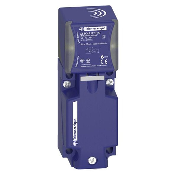 XS7C4A1MPP20 Inductive proximity sensors XS, inductive sensor XS7 40x40x117, PBT, Sn15 mm, 24 240VAC DC, terminals Telemecani