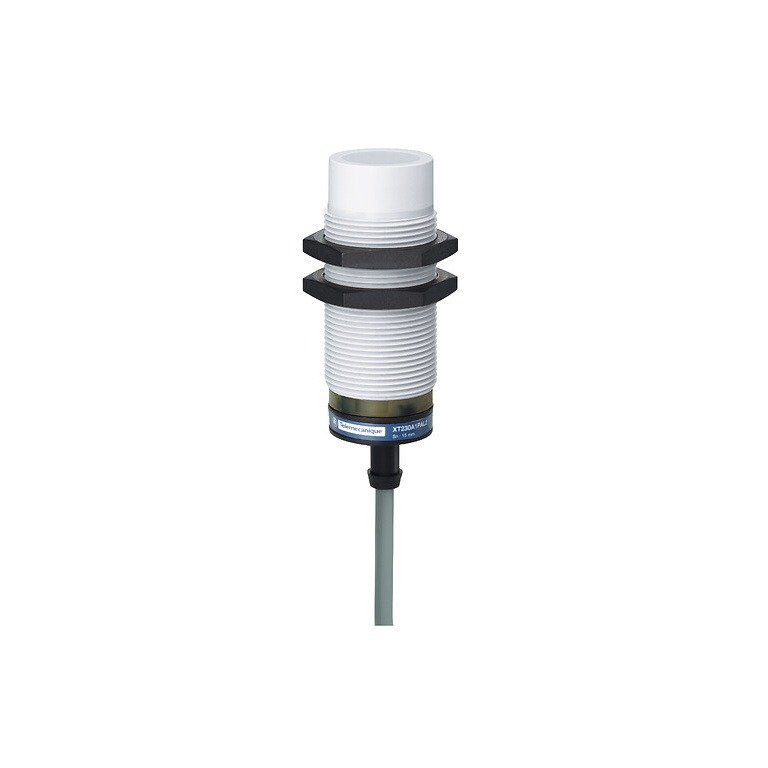 XT230A1PAL2 Capacitive proximity sensors XT, cylindrical M30, plastic, Sn 15 mm, cable 2 m Telemecanique Sensors xt230a1pal2