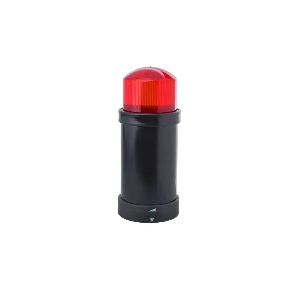 XVBC8B4 Indicator bank, Harmony XVB, illuminated unit, plastic, red, 70mm, integral flash discharge tube, 10joule, 24V AC DC