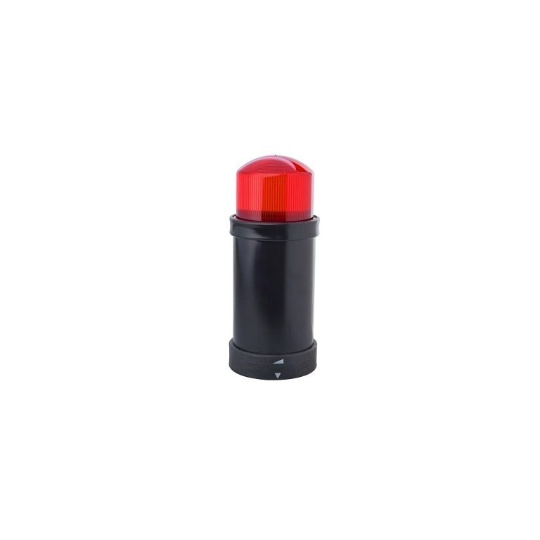 XVBC8B4 Indicator bank, Harmony XVB, illuminated unit, plastic, red, 70mm, integral flash discharge tube, 10joule, 24V AC DC
