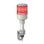 XVGB1SA Coluna luminosa Ø60mm pré-montada, buzzer, LED vermelho, 24VCA CC, tubo de montagem em alumínio com suporte em L Schn