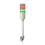 XVGM2S Monolithic tower lights, Easy Harmony XVG, 60mm, red green, steady light, buzzer, aluminium tube mounting and L bracke