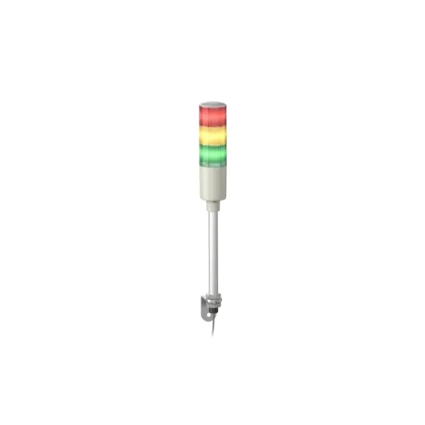 XVGM3S Tower Light RAG 24V LED Based W. Buzzer Tube mounting with L bracket Schneider Electric xvgm3s