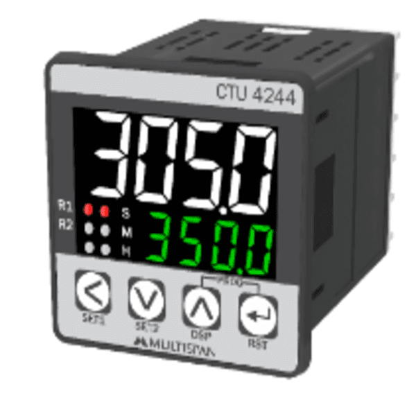 CTU-4244 UNIVERSAL RANGE DIGITAL TIMERS 48 X 48 X 70 MULTISPAN ctu 4244 universal timer counter
