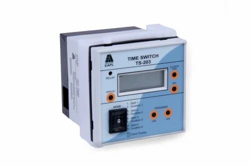 digital-time-switch-ts-203-500x500-1.jpg TS-203 Panel Mount External battery 2AA, 1.5V , Daily Time Switch 4 Switching per day Rly 1C O16A EAPL digital time switch ts