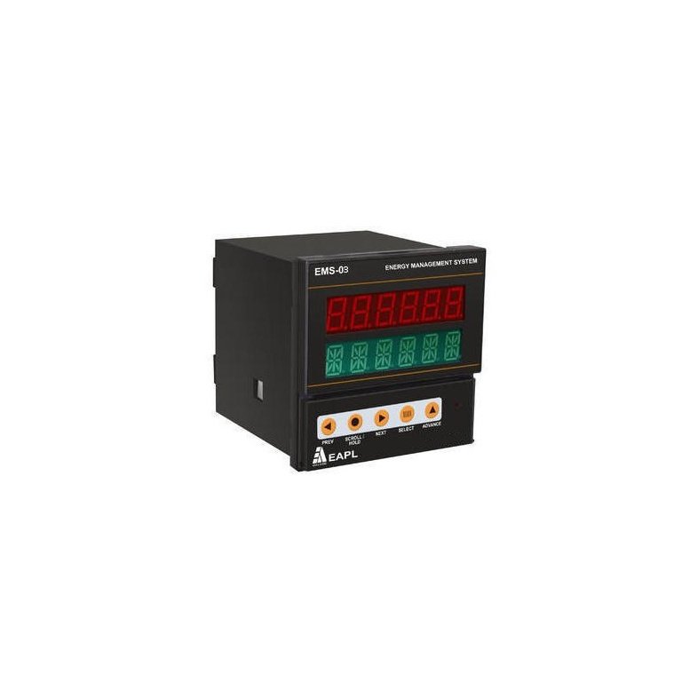 EMS-03 KWh Meter, 3Phase 4Wire, Class 1 EAPL eapl make ems 03 multi function meter