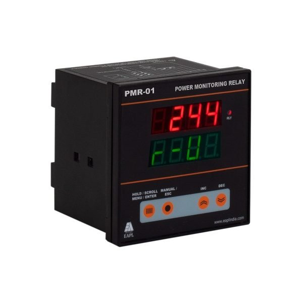 PMR-01A With Aux supply Panel Mount, Power Monitoring Relaywith 100mm CBCT, Input-3P 4W, Rly 1C O,10A EAPL eapl motor protect