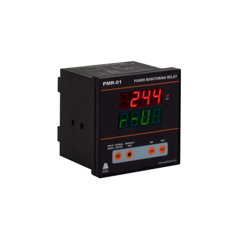 PMR-01A With Aux supply Panel Mount, Power Monitoring Relaywith 100mm CBCT, Input-3P 4W, Rly 1C O,10A EAPL eapl motor protect