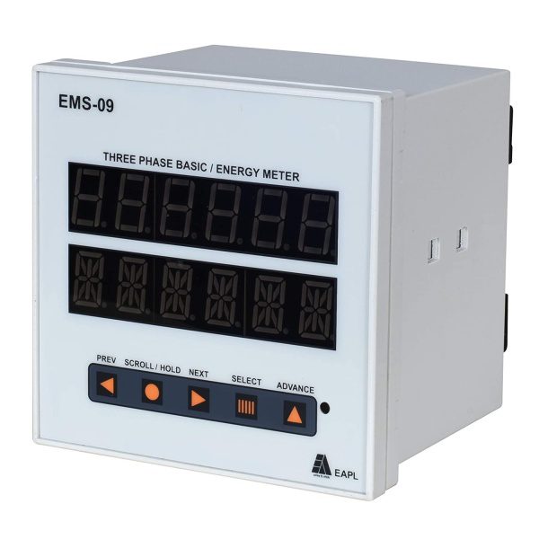 EMS-09 Basic Energy Meter, 3Phase 4Wire, Class 1 EAPL ems