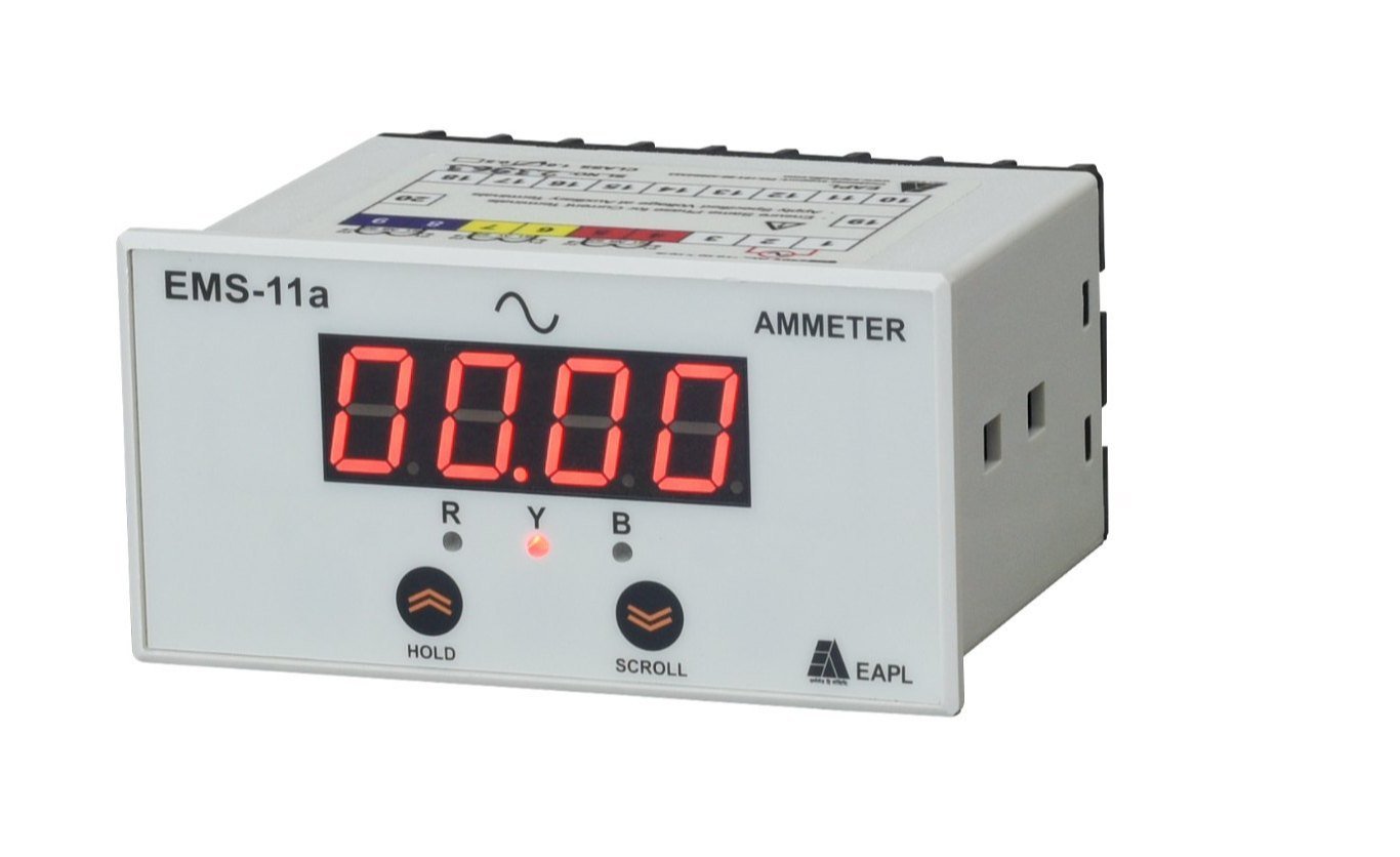 ems-11a-ammeter.jpg EMS-11s Single Phase Ammeter, Size 96 96, Class 1 EAPL ems 11a ammeter