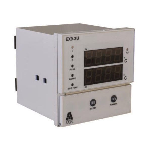 EX9-2U Dimension 96 96, 1set point, 2display 1Rly c o, J K PT-100 EAPL ex9 2u