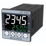 UTC-4202G DOUBLE DISPLAY UNIVERSAL INPUT PID CONTROLLER DOUBLE RELAY 48 X 48 X 95 MULTISPAN multispan utc 4202g temperature c