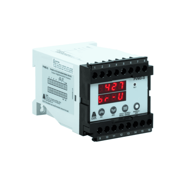PVMR-A With Aux supply Panel Mount, Phase Voltage Monitoring Device, Input-3P 4W, Rly 1C O,10A EAPL pvmd g phase voltage moni