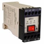 SPP-T Phase fail, reverse, unbalance, Single Phase Preventer Selfpwrd,3P3W Din Rail Mount Rly1C O TDT Factoryset EAPL spp t 5