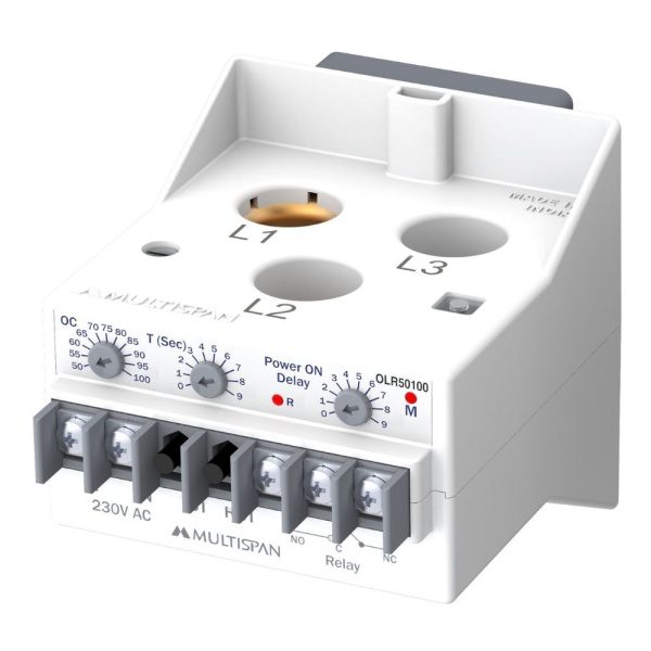 OLR-1030 VOLTAGE CURRENT PROTECTION RELAY DIN RAIL 70 X 55 X 65 MULTISPAN thermal overload relay 30 60a