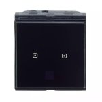 englaze Touch Switch 2 CH Black Glass L T CB98028SK02 cb98028sk02 front