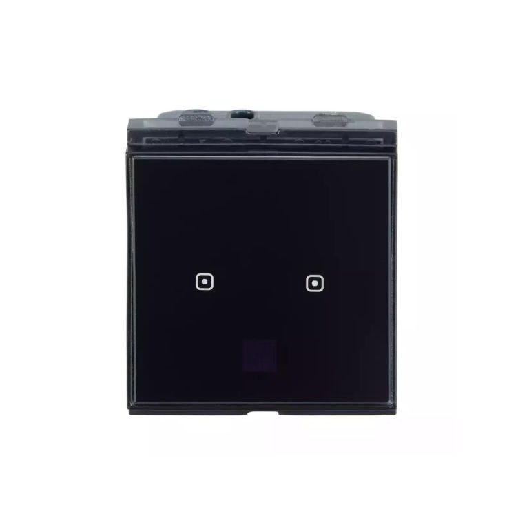 englaze Touch Switch 2 CH Black Glass L T CB98028SK02 cb98028sk02 front