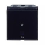 englaze Touch 20 A switch Black Glass L T CB98033SK07 cb98033sk07 front