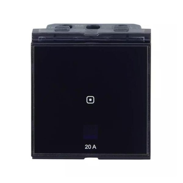 englaze Touch 20 A switch Black Glass L T CB98033SK07 cb98033sk07 front