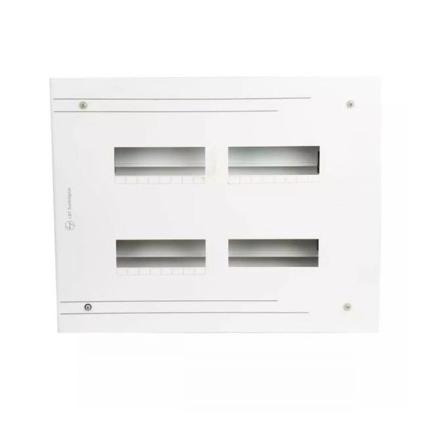 Exora DB TPN 8 Way Single Door IP30 L T DBTPN008SDS dbtpn008sd tpn 8w sd ip30 front