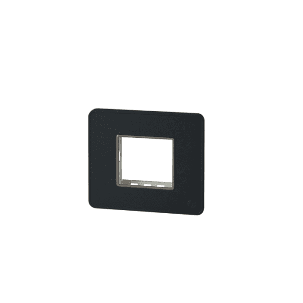 enGem 2 Module Stone Grey Plate with chrome Bezel L T CB93102FS05 engem 2 module stone grey plate with chrome bezel cb93102fs