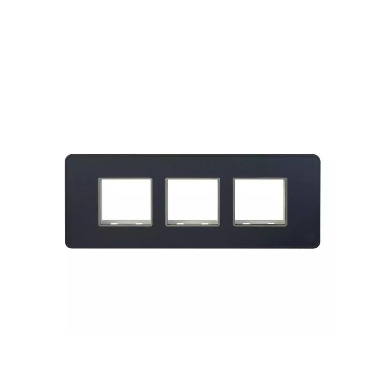 enGem 6 Module Stone Grey Plate with chrome Bezel L T CB93106FS05 engem 6 module stone grey plate with chrome bezel cb93106fs