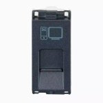 enGem RJ 45, cat 6 1M Stone Grey L T CB93201TS45 engem rj 45 cat 6 1m stone grey cb93201ts45 front