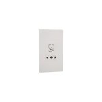 MYRIUS Shaver Socket-110 230V AC-Monoblock with Plate-4 Module-Classic White Legrand 679259 lg 679259 web r