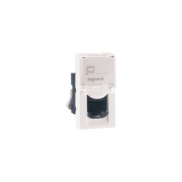 MYRIUS Information Socket-RJ45-Cat 6-UTP-Tooless with Shutter-1 Module-Classic White Legrand 679265 lg 679265 web r